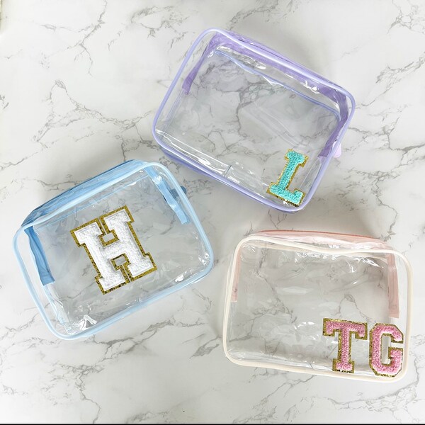 Clear Cosmetic Bag Etsy