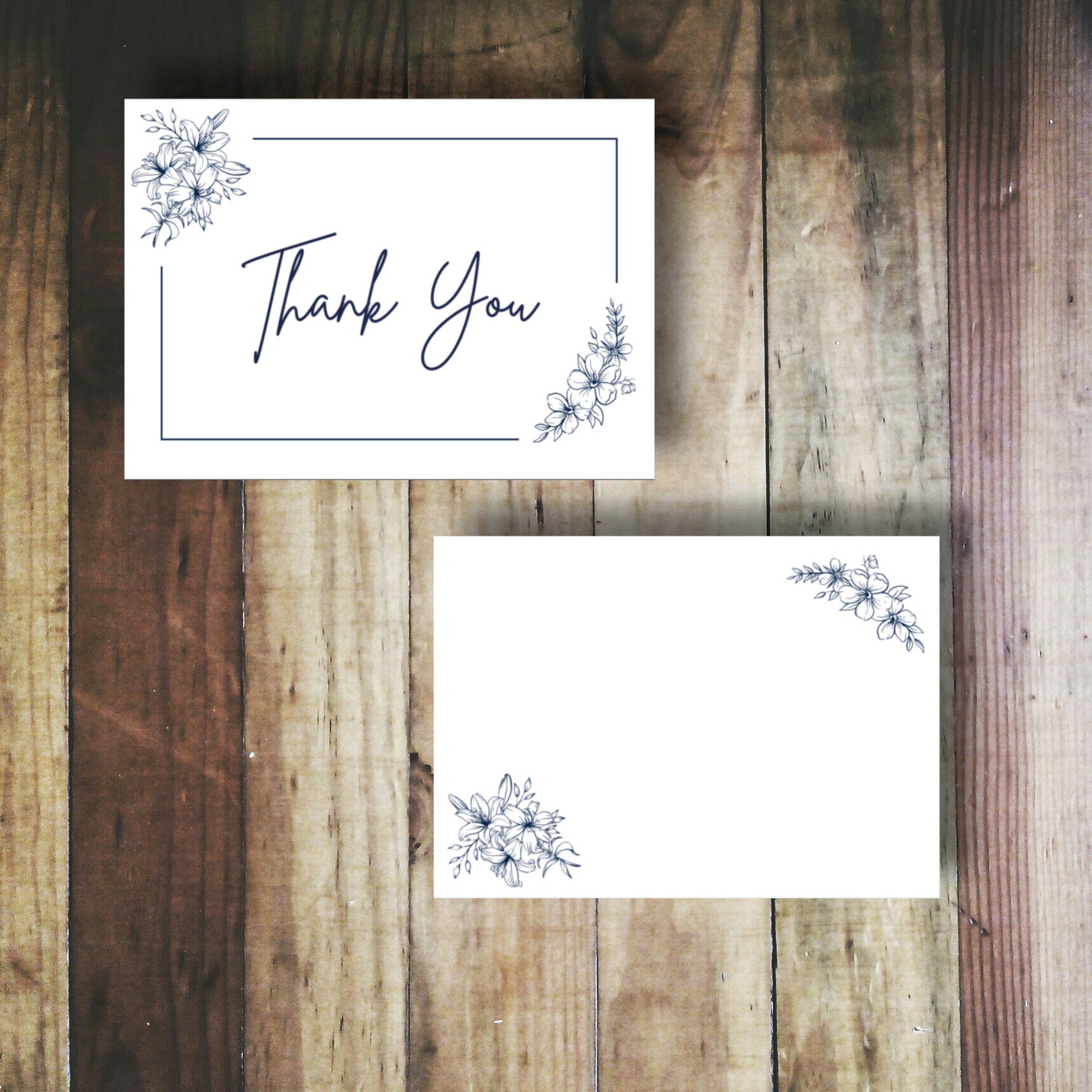 Thank You Card Digital Download Card Instant Download Card Thank You ...