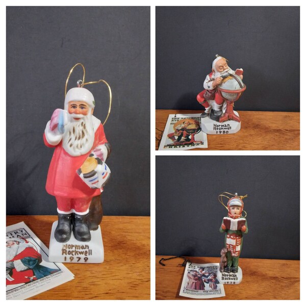 Norman rockwell christmas tree ornaments