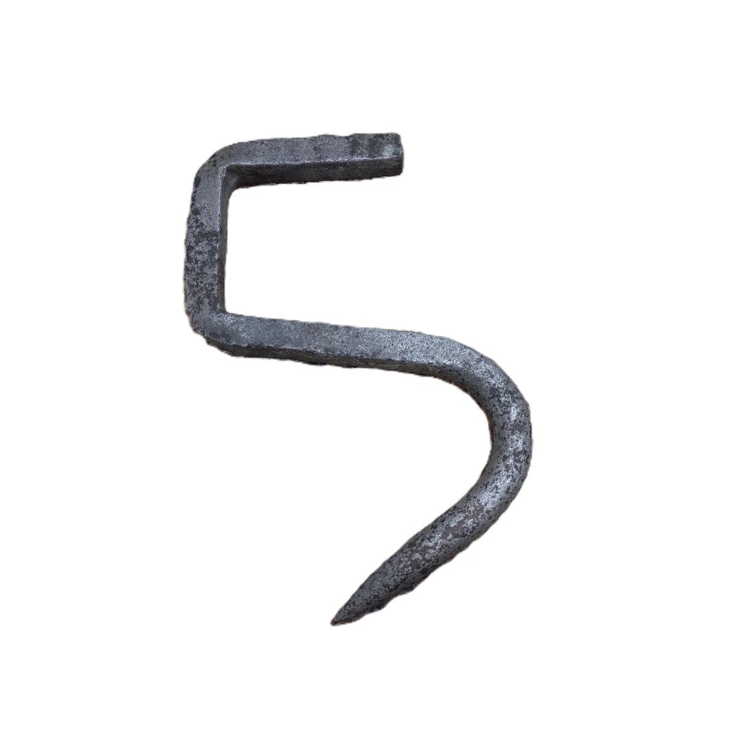 Antique Primitive Forged Wrought Iron Meat Hook, Rusty Patina, DIY ...