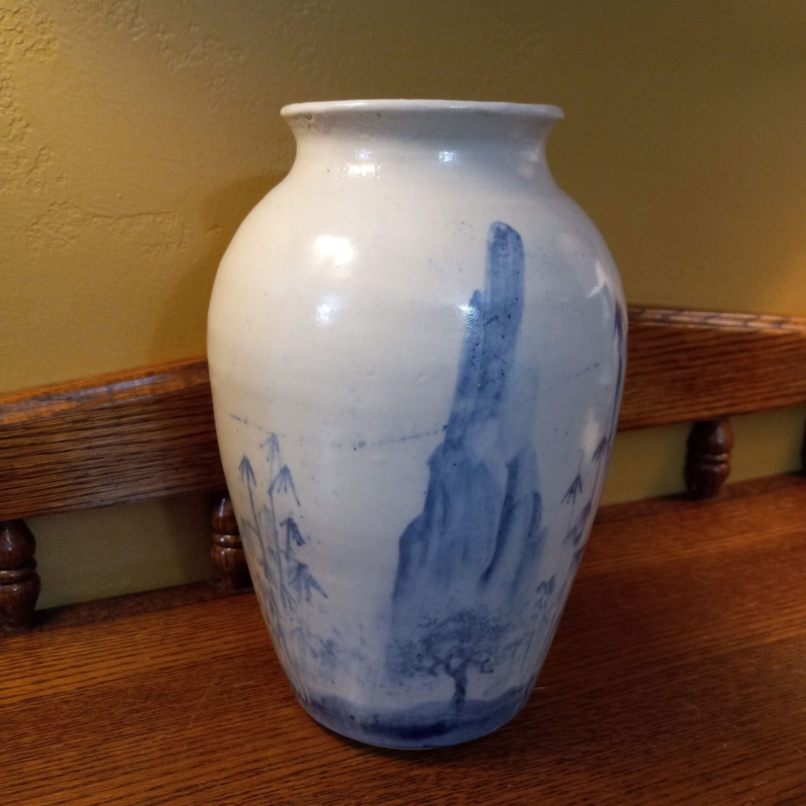 Christopher Belleau Porcelain Vase SIGNED Original Rustic Etsy