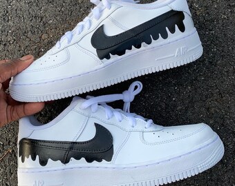 air force 1 dripping black