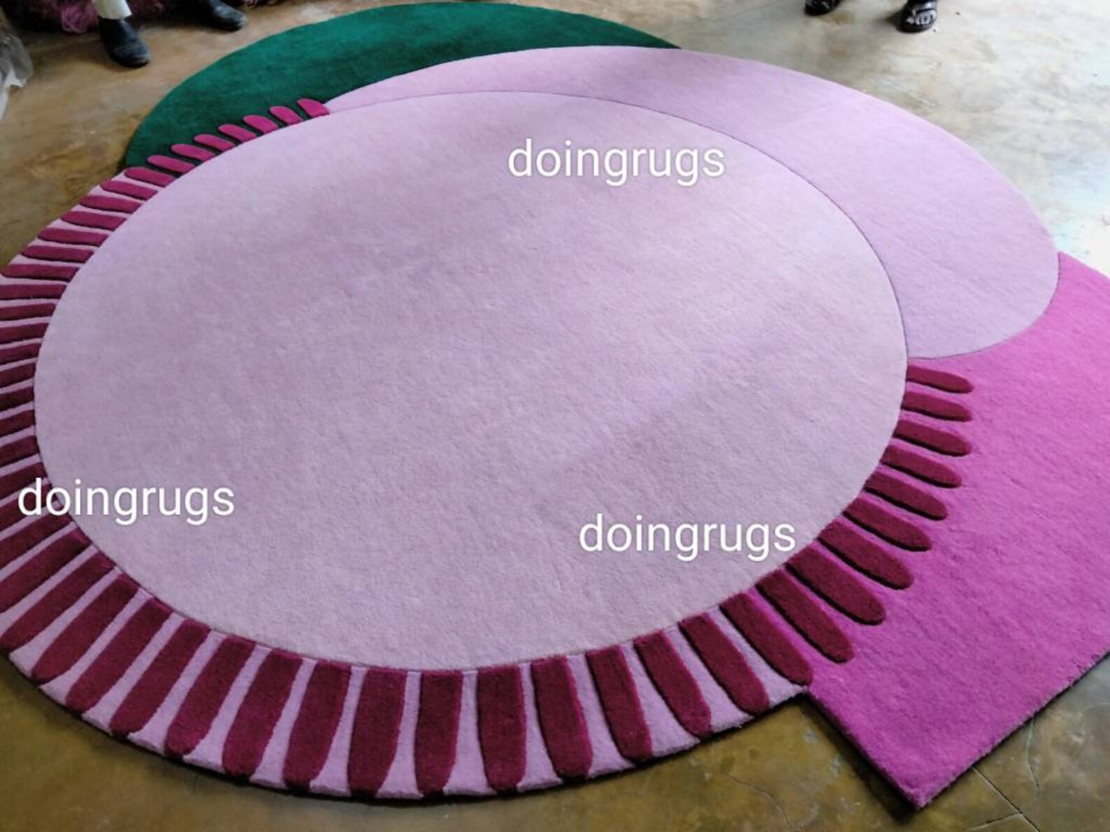 Irregular Shape Handtufted Rug Modern Abstract Soft Wool Area Etsy