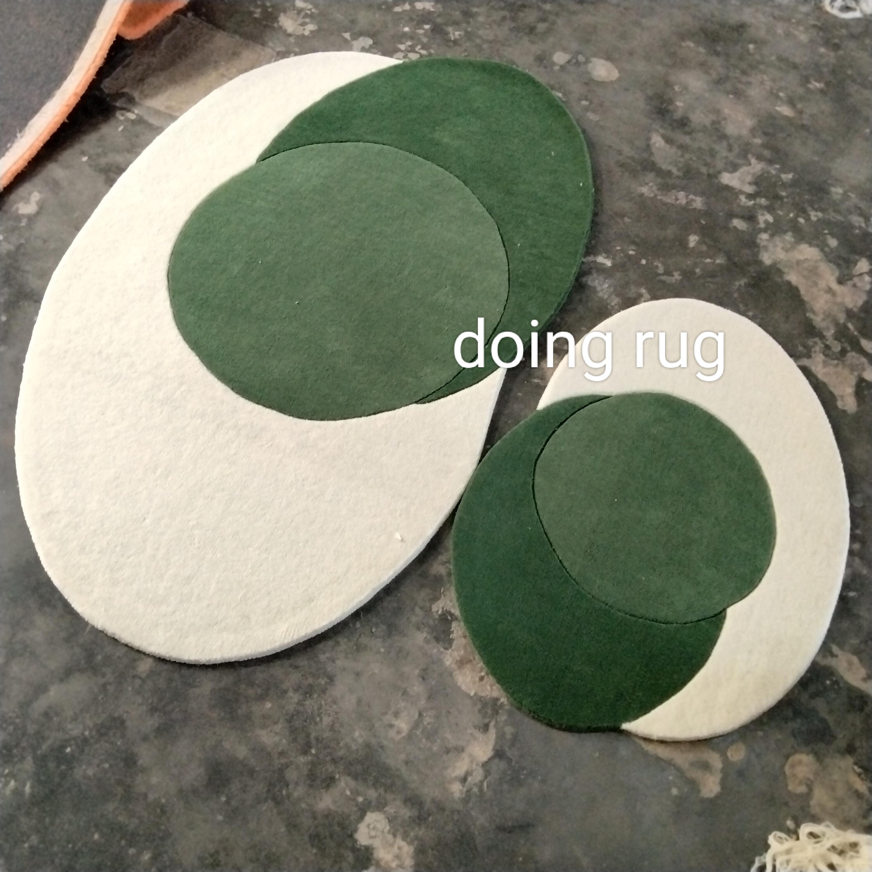 Irregular Oval Rug Oval Wool Area Rug: Irregular Soft Hand-tufted Design - Etsy