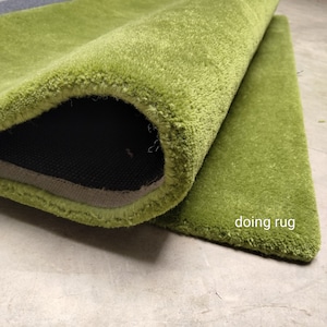 Green handtufted wool area rug premium quality designer newzealand wool rug for living room bedroom lounge hall kitchen dining office gifts