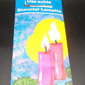 Original Stanniol Lametta Silver Metal Tinsel/ Icicles for Decorating