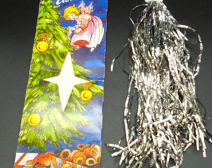 Vintage Original Lead Tinsel Brillant Eislametta Metal Tinsel/ Icicles