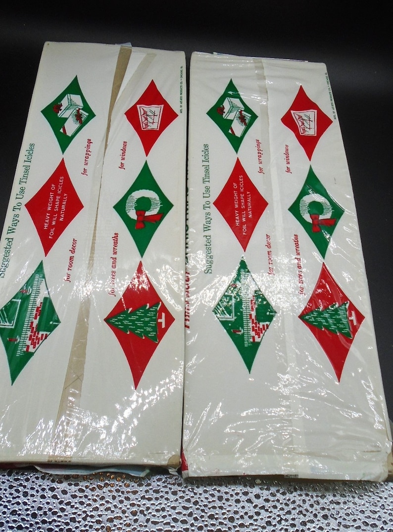 2 Vintage Artrite Lead Tinsel Icicles 225 Strand per Pack Etsy
