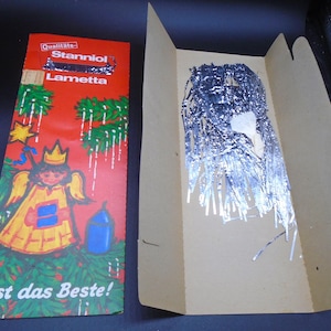 Stanniol Lametta Genuine LEAD Metal Tinsel/ Icicles for Decorating from Germany 100 Strands