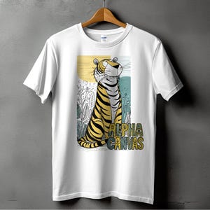 Unisex T-Shirt Sizes S to 5XL, Cool Tiger T-Shirt, Tiger Graphic Tee, Cute Tiger Shirt, Animal Tee, Wildlife Shirt, Unique T-Shirt