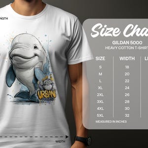 Wildlife Apparel Beluga Whale T-Shirt, Unisex Sizes S-5XL, Cute Dolphin Tee, Ocean Animal Shirt, Wildlife Lover Gift, Beluga T Shirt