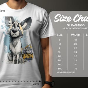 Camiseta de perro salvaje africano, camiseta de perro de dibujos animados, diseño único de perro, camiseta Roclla Media Art, regalo para amantes de los animales, camiseta con arte canino