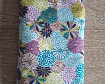 Retro style glasses case Japanese fabric