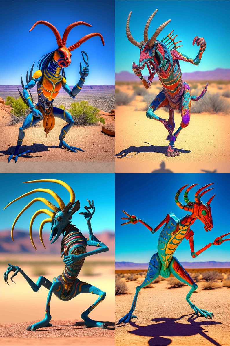 Real Life Kokopelli in the Desert Digital Print File Etsy