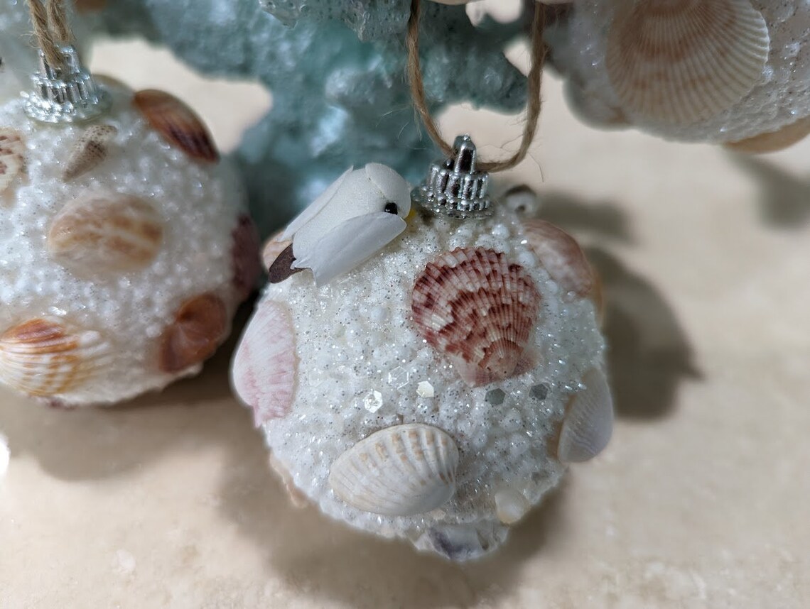 Nautical Sea Shell Ornaments - Etsy