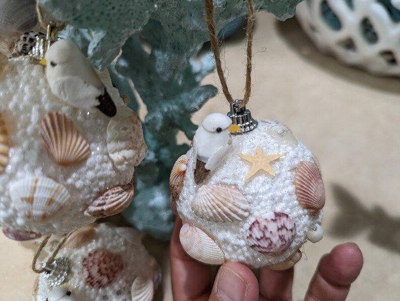 Nautical Sea Shell Ornaments - Etsy