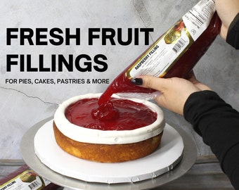 Fresh Fruit Fillings for Pies, Pastry, & Cake - Ready-to-Use Fillings for filling Jelly Donuts, Pies, Cakes, Dessert Pastries, Cookies.