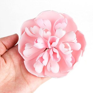 Pink Peony Sugar Flower Cake Toppers | Assorted Size Gum Paste Flower for Cake Decorating Wedding Cakes & Birthday Cakes - 3 Peonies per box