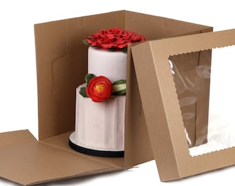 35.5cmx35.5cmx45.5cm Large Tall Cake Box Gift Box Wedding Cake box  14"x14"x18" 