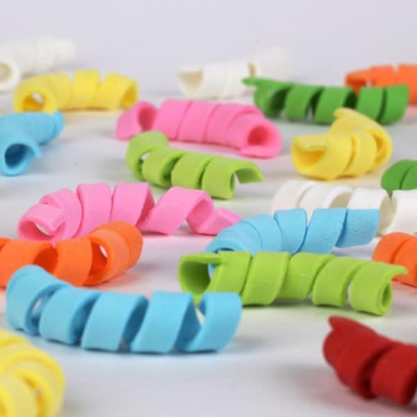 Edible Curly Toppers for decorating Cakes and Cupcakes | Ready-to-Use Sugar Toppers great for decorating Birthday Cakes or Cupcakes