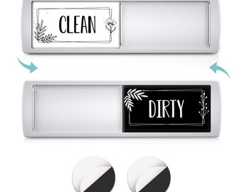 Dishwasher Magnet Clean Dirty Sign Indicator for Magnetic and Non-Magnetic Surfaces