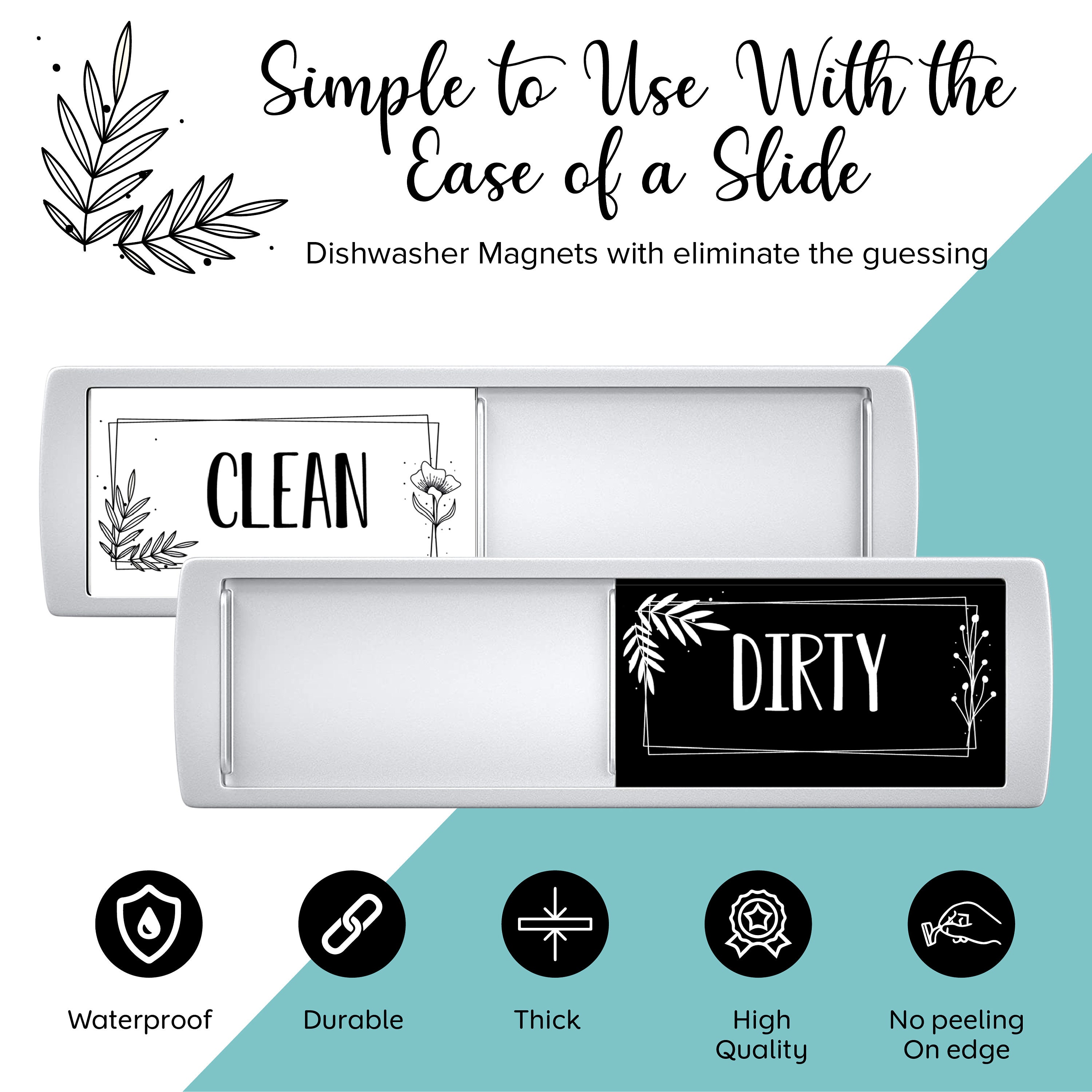 Sorry We're Dirty/Come in We're Clean - High Quality Thick Dishwasher Magnet  Sign That Will Never Fall