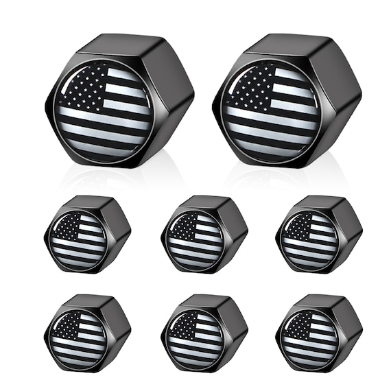 QUARKACE Tappi Per Valvole Pneumatici Con Bandiera Americana Confezione Da 4 Per 584788