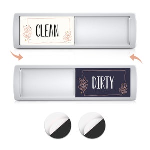 Dishwasher Magnet Clean Dirty Sign Indicator for Magnetic and Non-magnetic  Surfaces 