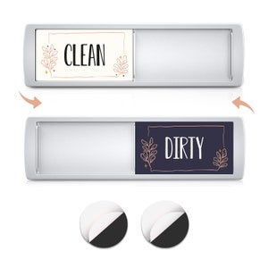 Clean Dirty Schild Geschirrspüler Magnet für magnetische und nichtmagnetische Oberflächen