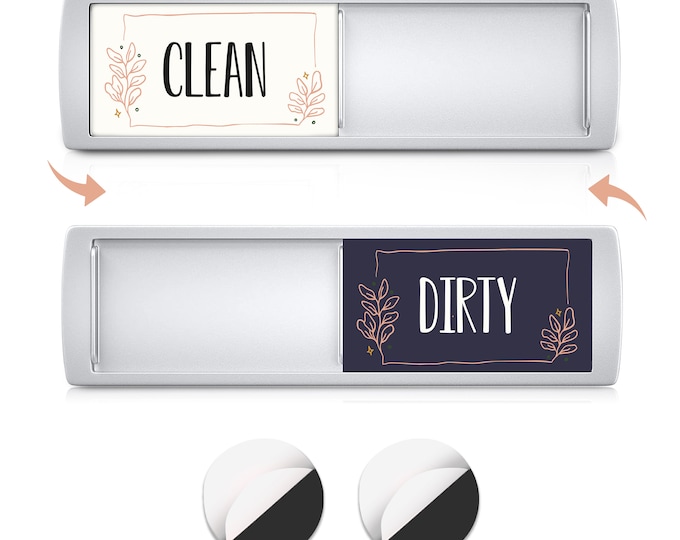 Dishwasher Magnet Clean or Dirty, Clean or Dirty Reversible Magnet ...