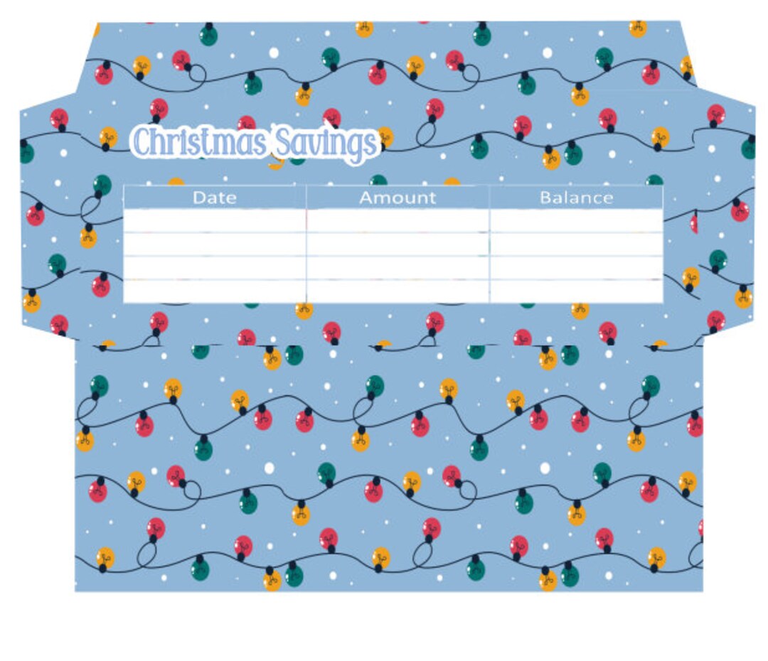 Printable Christmas Savings Envelope/ Money Envelope for Christmas ...