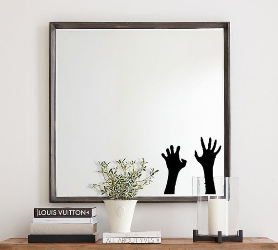 Zombie Hands Mirror Decal Halloween Decal for Mirror 