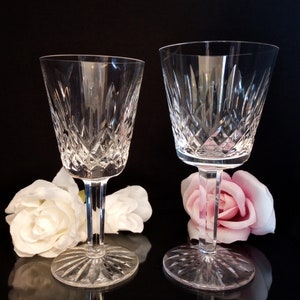 Waterford Crystal Lismore Wine Glasses, 1 White Wine And 15 Claret Available
