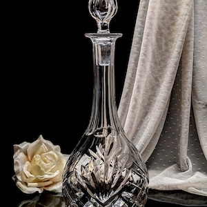 Vintage Saint-Louis Crystal Chantilly Wine Decanter
