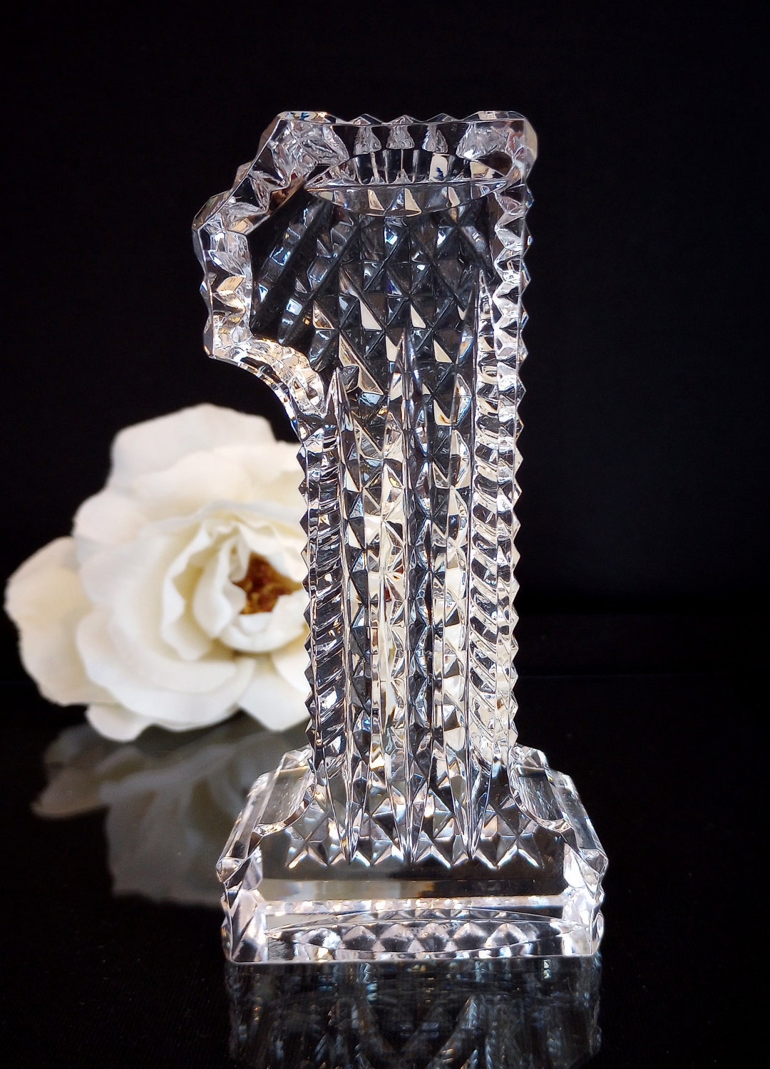 Waterford Crystal Number One Figurine, 3 Available Etsy