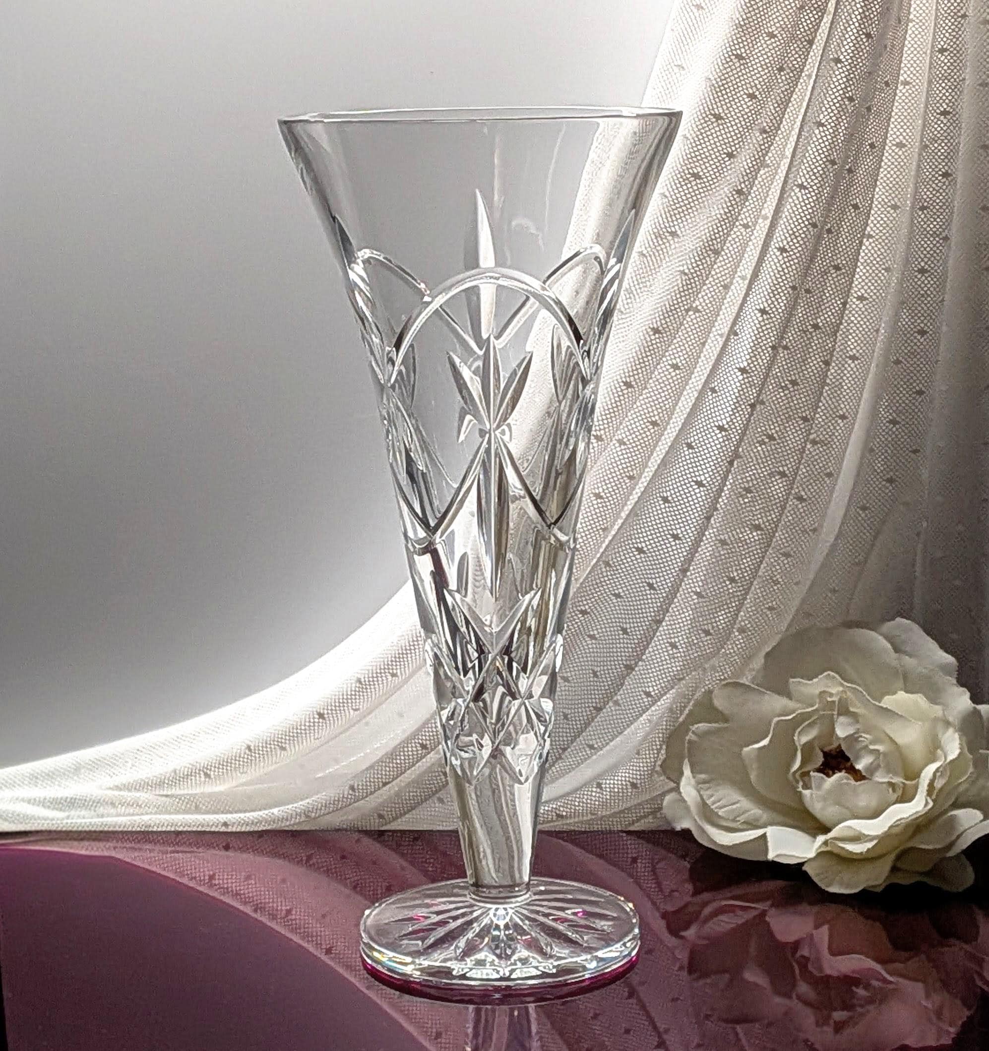 Crystal Vase 9 Inch Waterford - Etsy