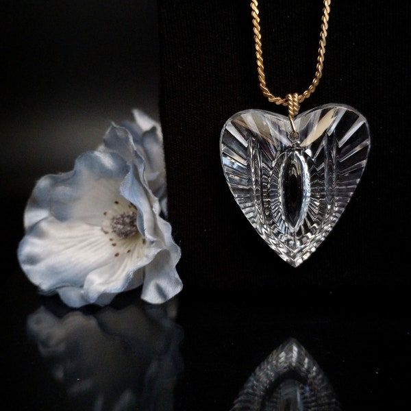 Waterford Crystal Heart Pendant With 12K Gold-Filled Chain