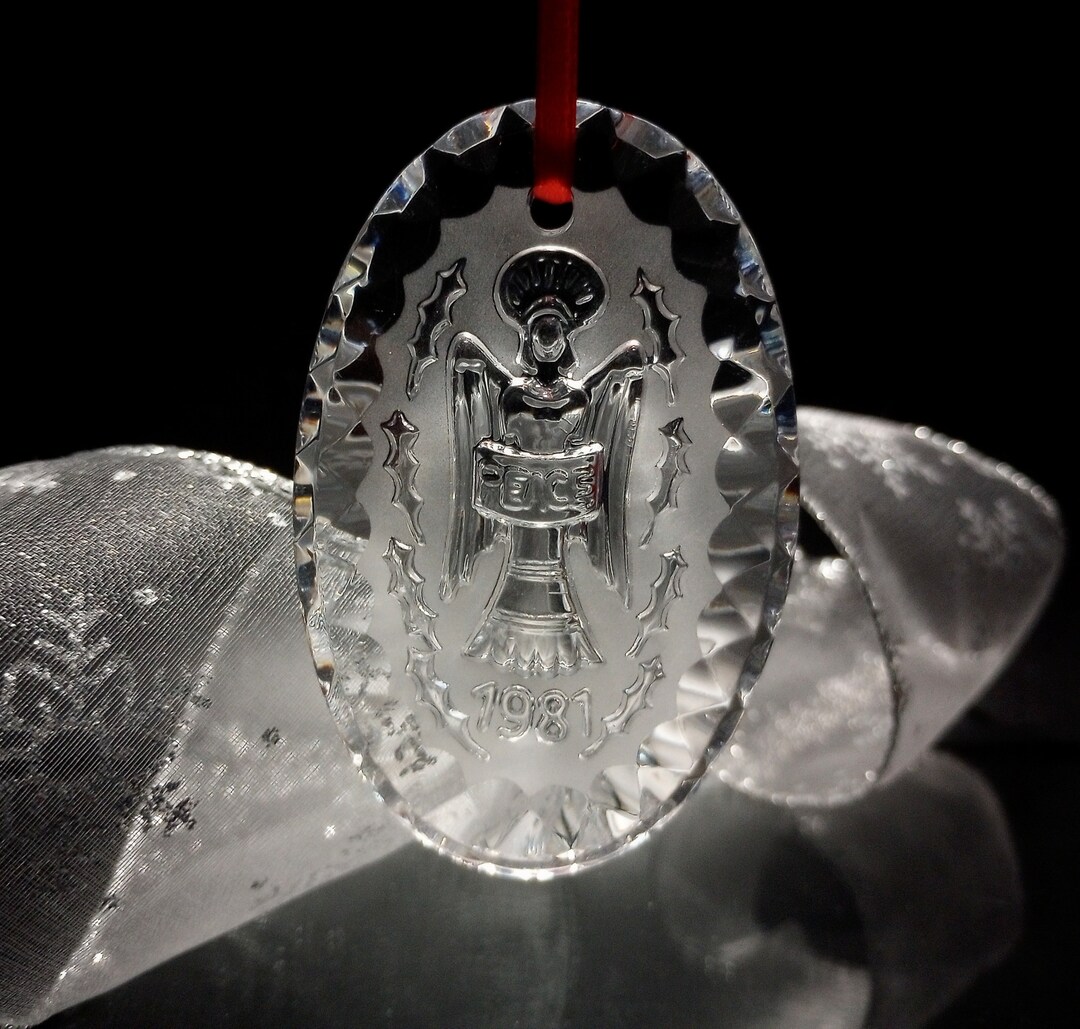 Waterford Crystal Peace Angel Christmas Ornament, Annual Ornament ...