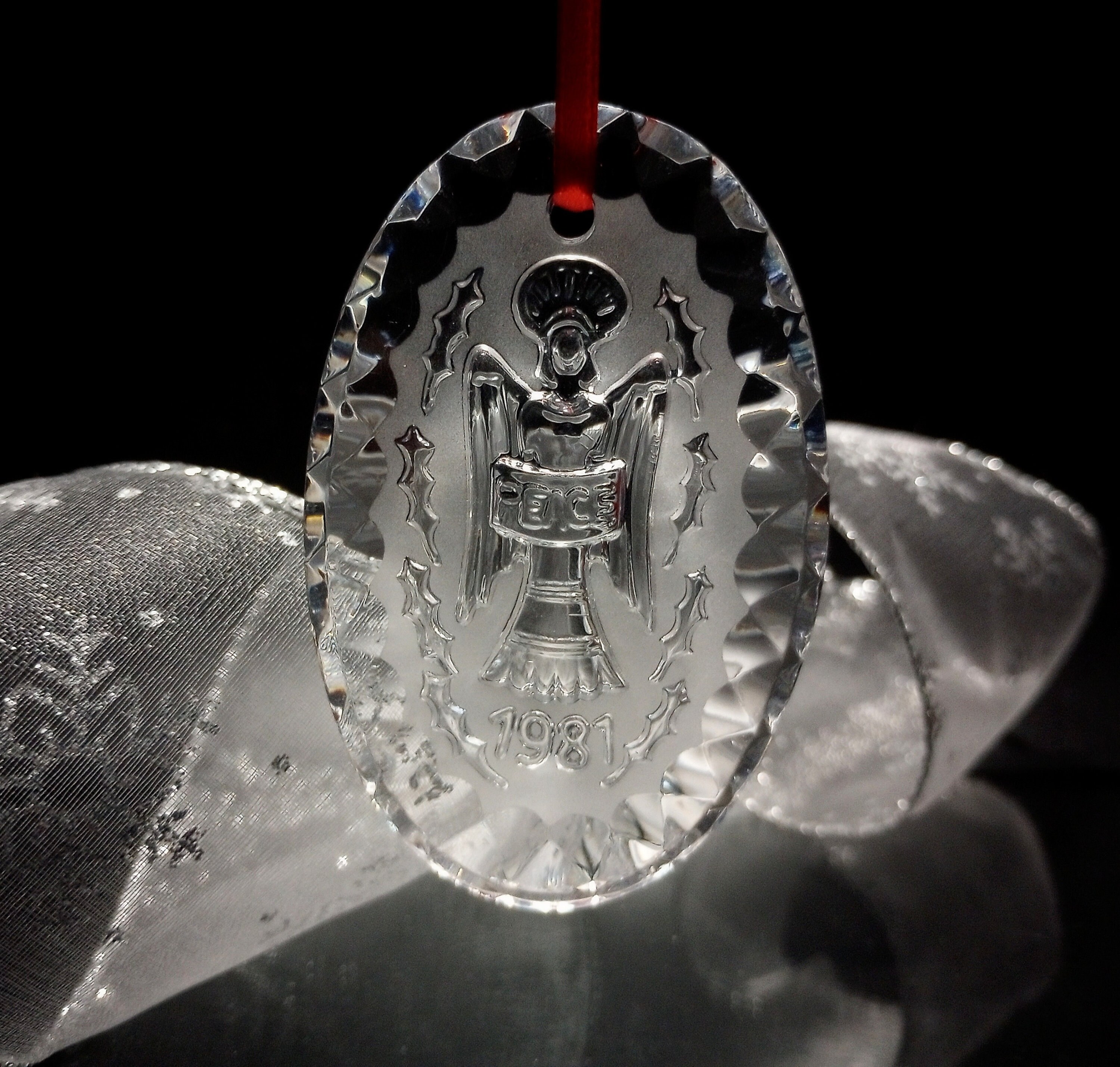 Waterford Crystal Peace Angel Christmas Ornament, Annual Ornament ...