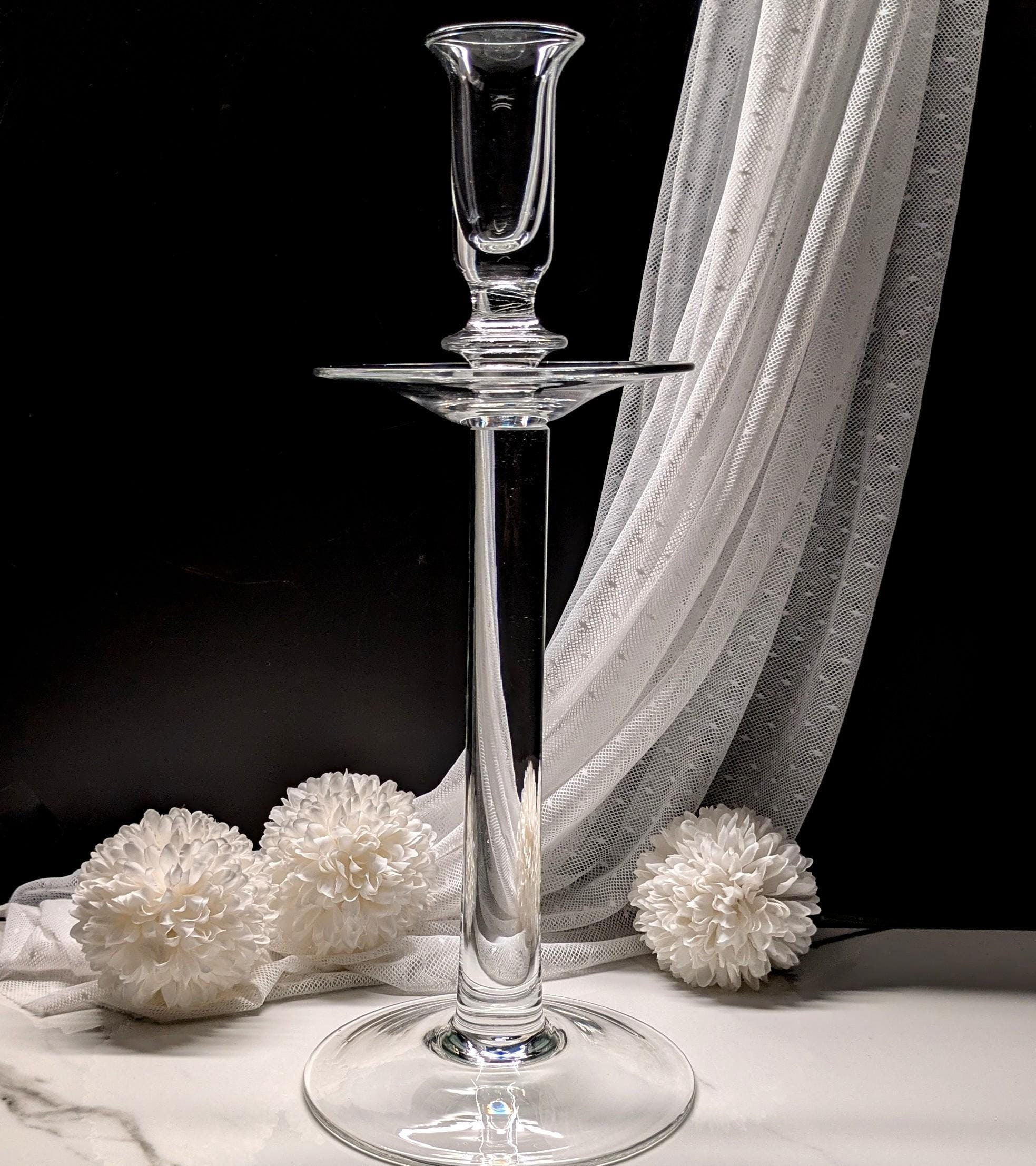 Tiffany & Co Crystal Column 12-inch Candlestick, 2 Available - Etsy