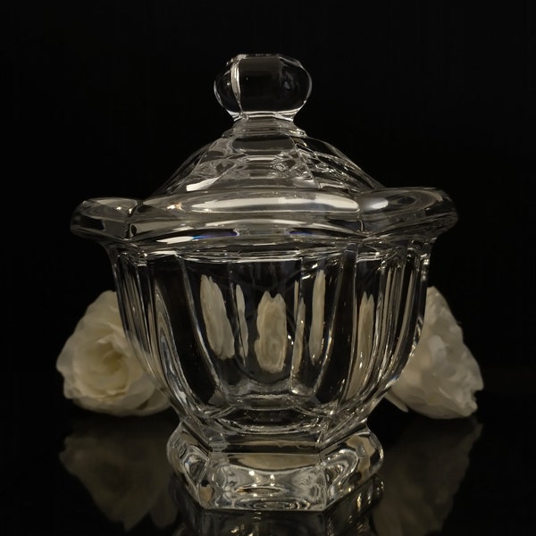 Baccarat Crystal Bretagne Lidded Sugar Bowl, 2 Available