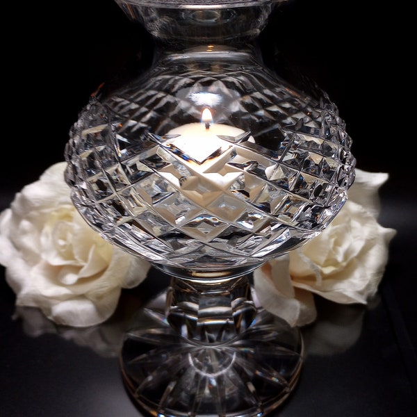 Waterford Crystal 2-Piece Hurricane Lamp Candleholder