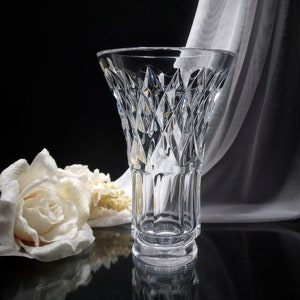 Val Saint Lambert Crystal 6-Inch Vase