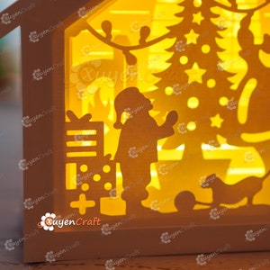Christmas Church Shadow Box SVG, Paper Lantern, Cricut (Digital Download) image 10