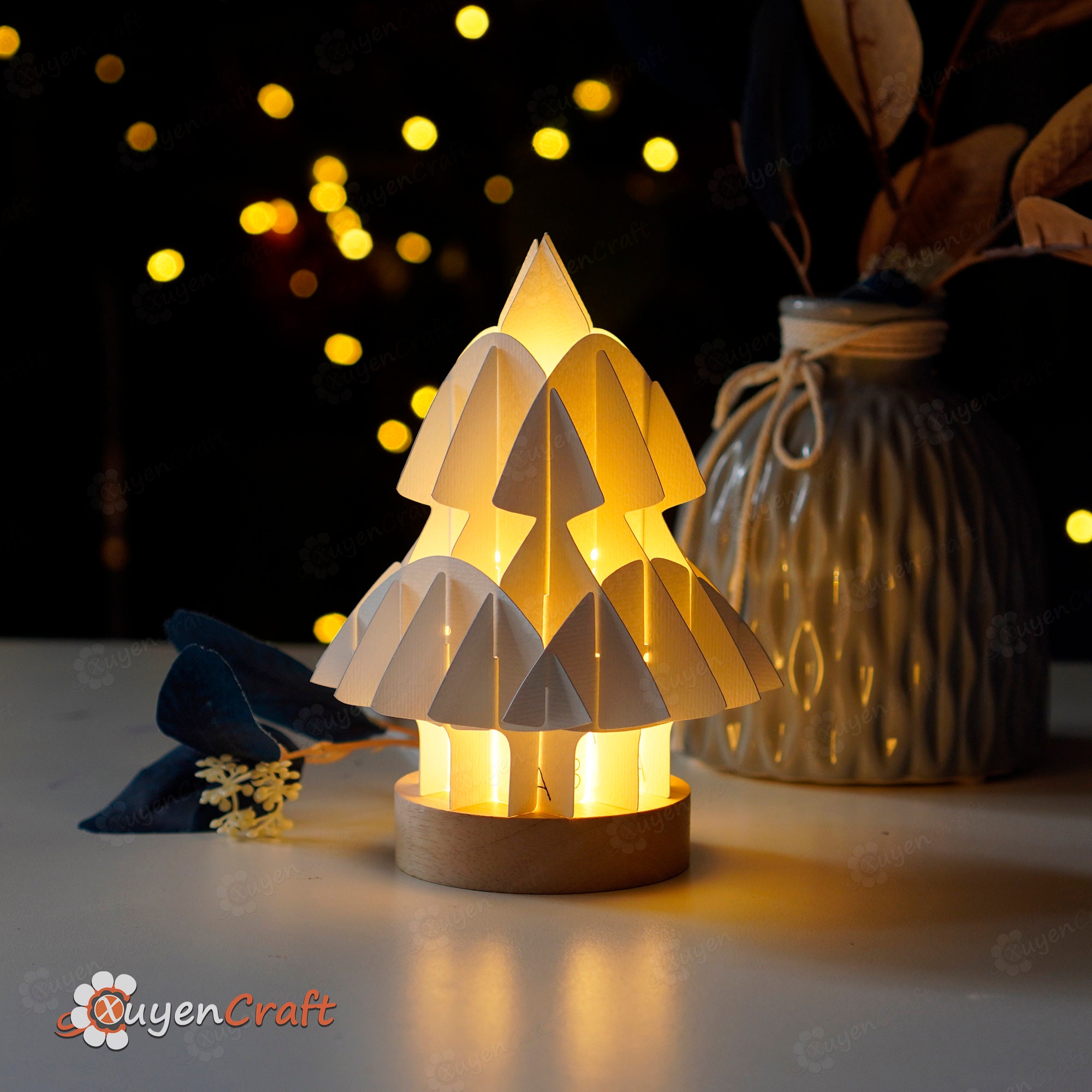 PDF SVG 3D Papercut Template Paper Craft Christmas Tree - Etsy Australia