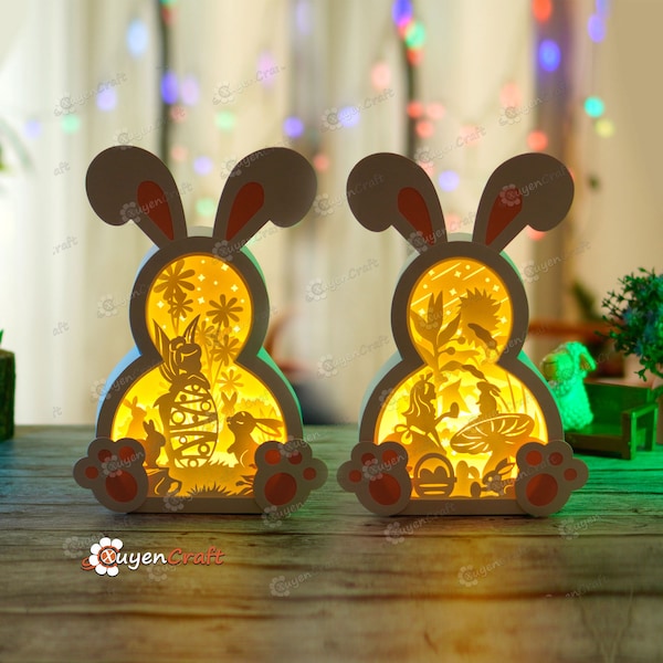 Set 2 Bunny Easter Eggs Shadow Box SVG for Cricut Projects - Easter Paper Lantern - Easter Bunny Eggs Lightbox - 3d layered paper svg Set 2 Bunny Easter Eggs Shadow Box SVG for Cricut Projects - Easter Paper Lantern - Easter Bunny Eggs Lightbox - 3d layered paper svg