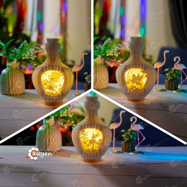 Pack 3 Wish Jar Pop Up PDF, SVG Template for creating Fairy, Bee, Unicorn Lightbox, Shadow Box Globe Pop Up SVG for Cricut Projects Pack 3 Wish Jar Pop Up PDF, SVG Template for creating Fairy, Bee, Unicorn Lightbox, Shadow Box Globe Pop Up SVG for Cricut Projects