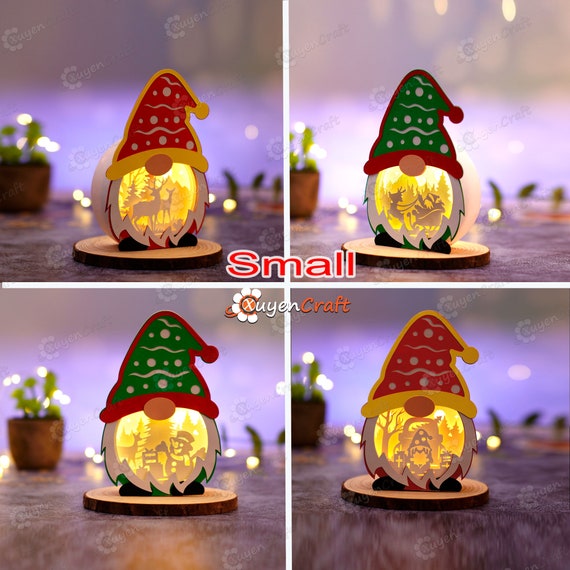 Christmas Gnome Shadow Box SVG, Cricut Joy Template  (Digital Download)