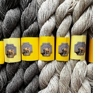 Yarn Skein - 2 ply - Worsted Weight, 110 yards, Jacob Sheep (c.1.8 Oz)