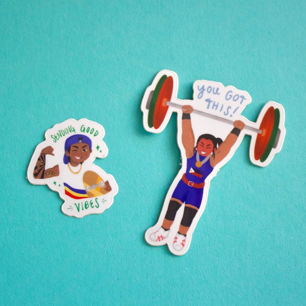 Filipino Olympian Stickers // Hidilyn Diaz // Margielyn Didal